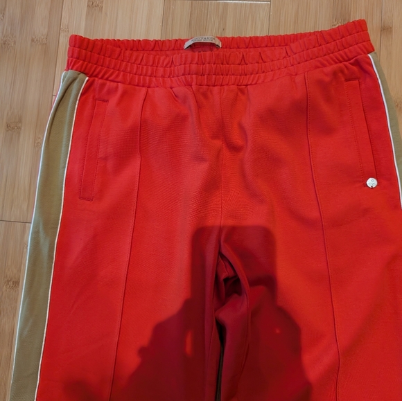 Scotch & Soda Bold Red Joggers with Tan Stripes - Picture 3 of 13